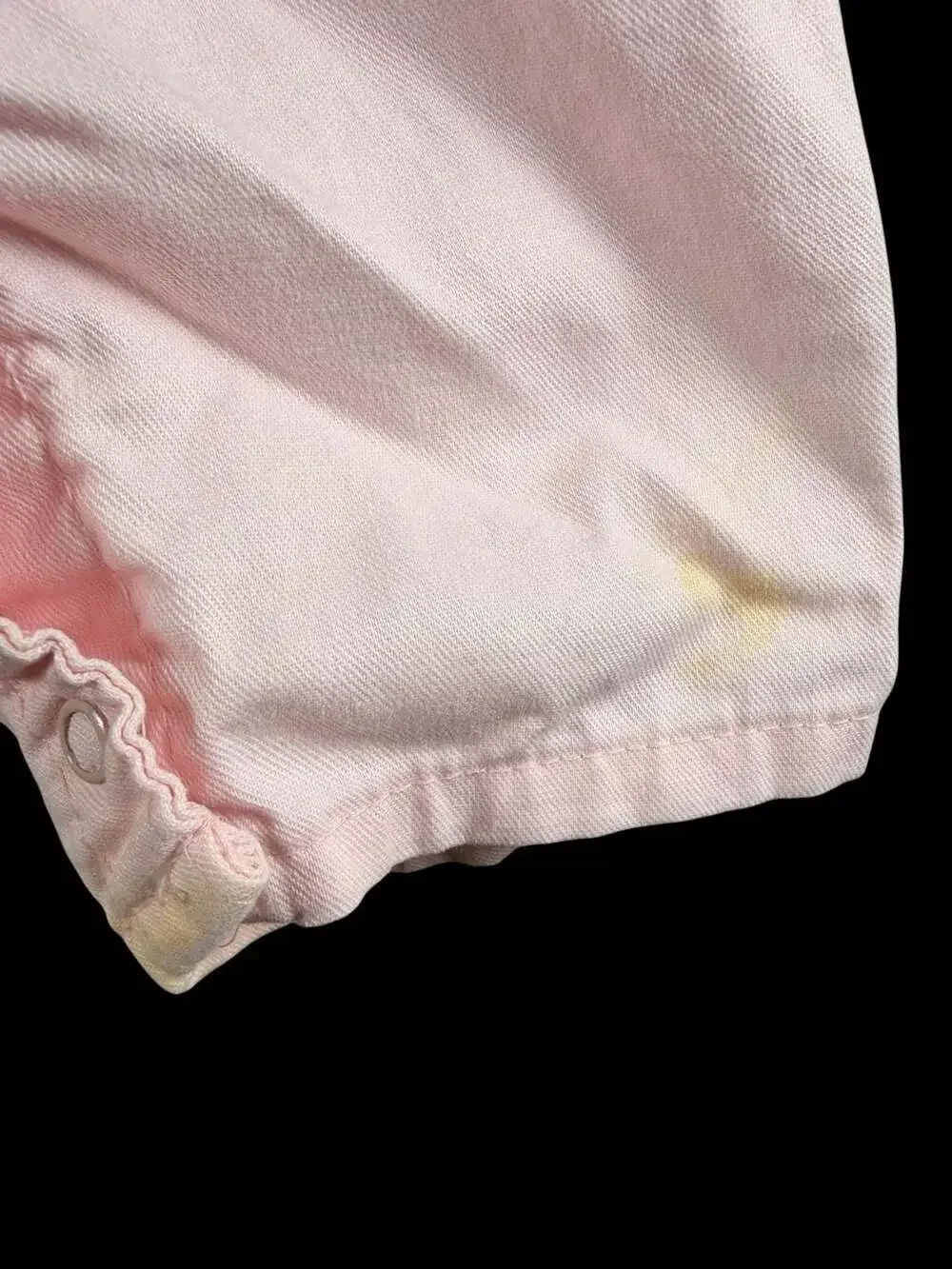 Vintage OshKosh B'gosh Pink Denim Overalls with Snap Inseam